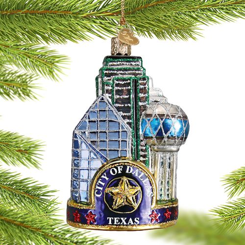 Dallas City Christmas Ornament