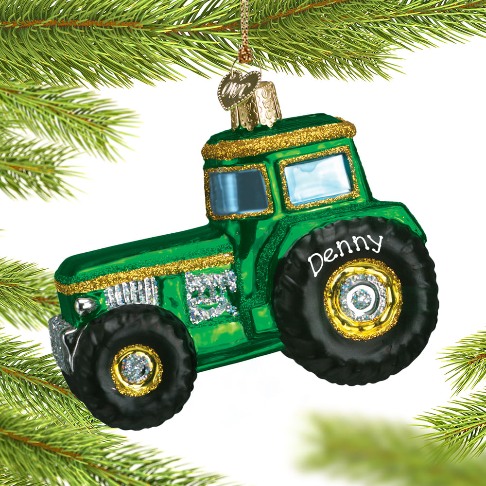 Personalized Tractor Christmas Ornament - Personalized Christmas ...