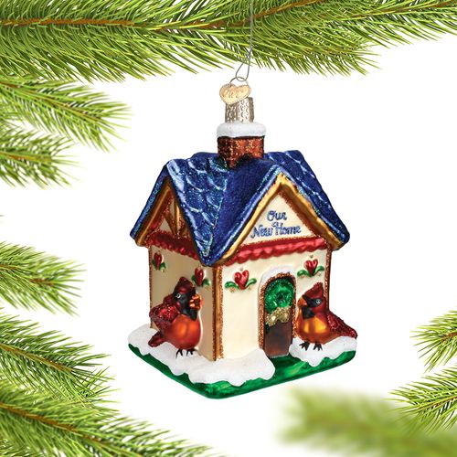 Personalized Our New Home Birdhouse Christmas Ornament