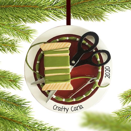 Personalized Sewing Christmas Ornament