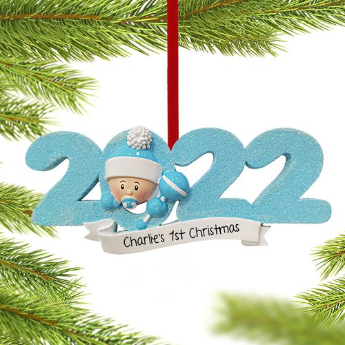 Personalized 2022 Baby's First Christmas Ornament