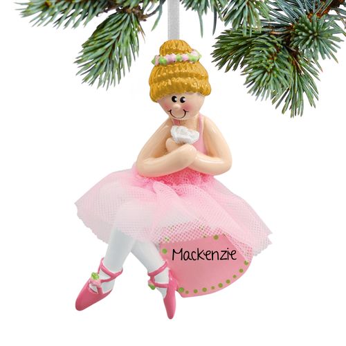 Personalized Ballet Dancer Christmas Ornament