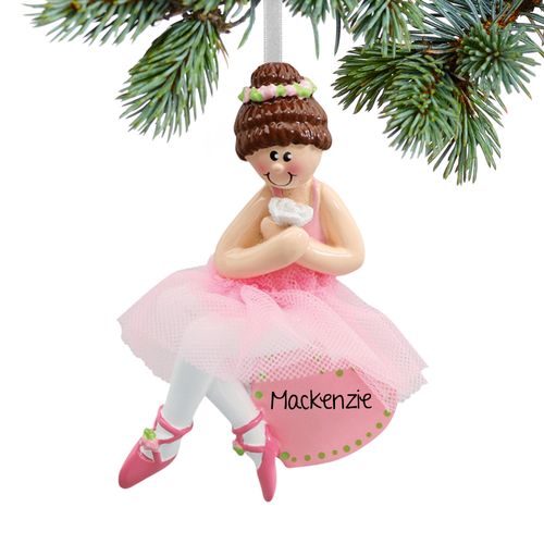 Personalized Ballet Dancer Christmas Ornament