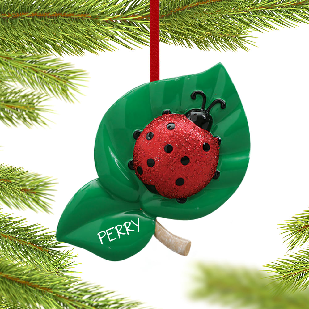 Personalized Ladybug Christmas Ornament - Personalized Christmas ...