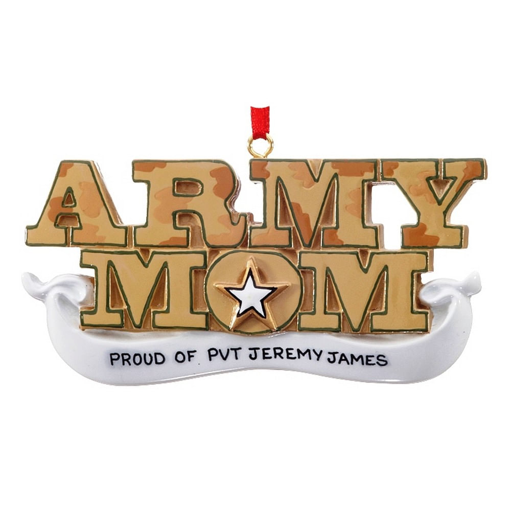 Personalized Army Mom Christmas Ornament - Personalized Christmas ...