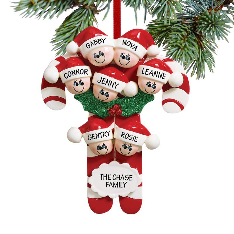 Family Of 7 Christmas Ornaments 