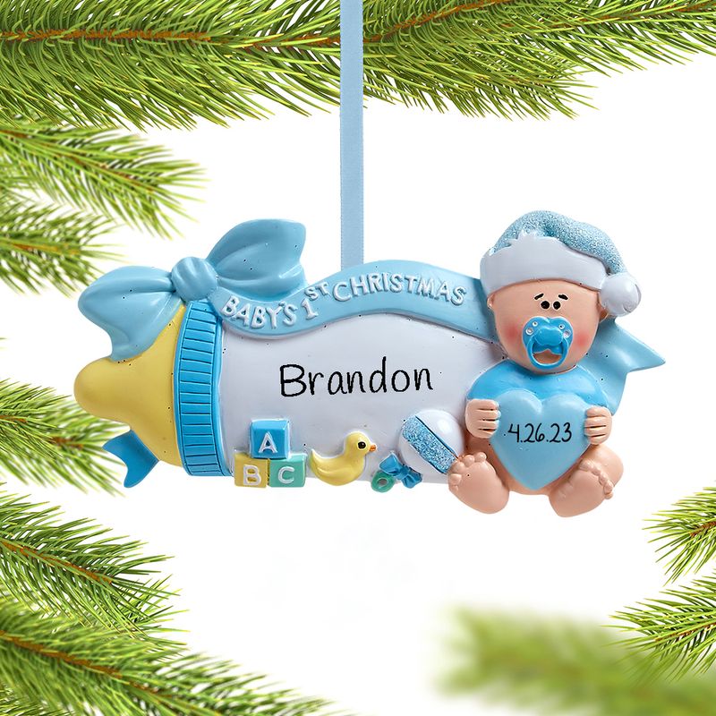 Baby bottle hot sale christmas ornament