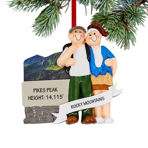 Personalized Love In The Mountains Christmas Ornament