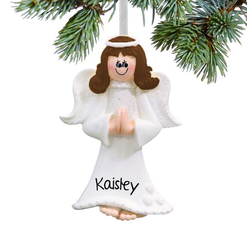 Personalized Angel Praying Christmas Ornament