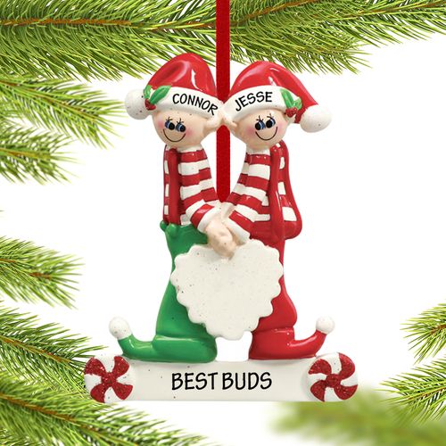 Personalized Close Brothers or Friends Christmas Ornament