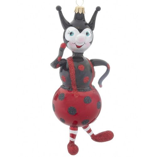 Personalized Standing Ladybug Christmas Ornament