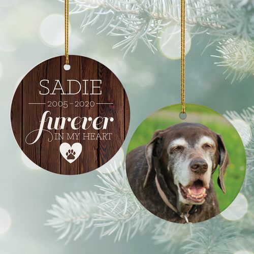 Dog memorial christmas store ornament