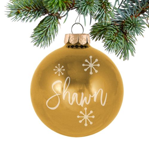 Personalized November Birthstone Christmas Ornament