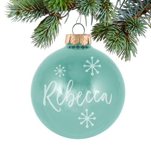 Personalized December Birthstone Christmas Ornament