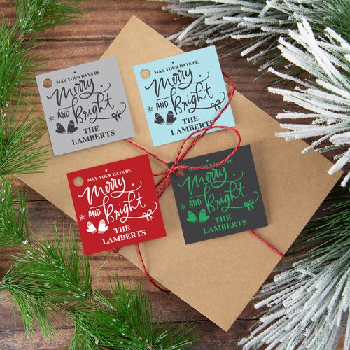 Personalized May Your Days be Merry Gift Tags (24 Pack)