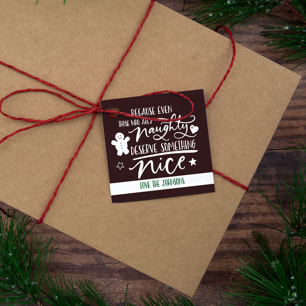 Personalized Naughty Nice Gift Tags (24 Pack) - Personalized Christmas ...