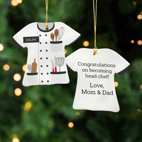 Personalized Best Chef Christmas Ornament