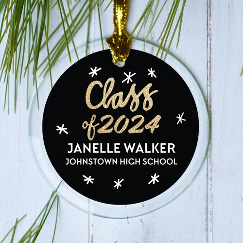 Personalized 2024 Grad Class Christmas Ornament