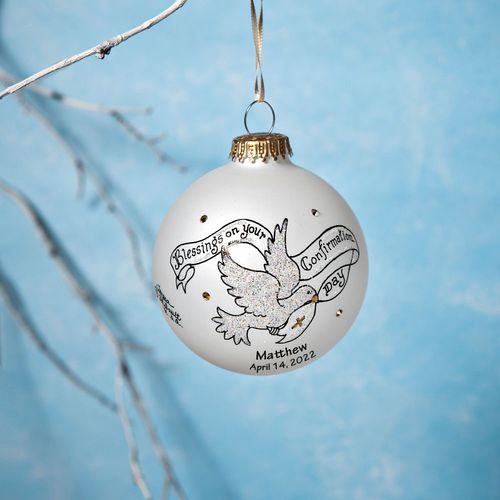 Personalized Blessings on your Confirmation Day Christmas Ornament