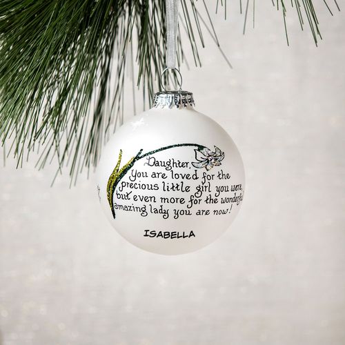 Personalized Daughter You Are Loved Christmas Ornament