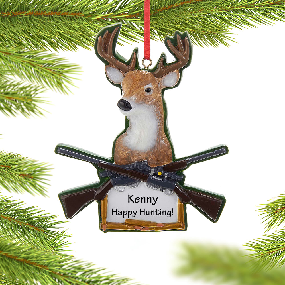 Personalized Hunting Christmas Ornaments Hunter Ornaments Gifts   KA16073 1 