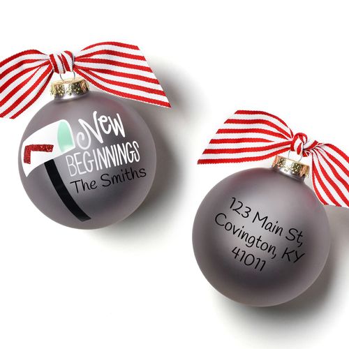 Personalized New Beginnings Mailbox Christmas Ornament