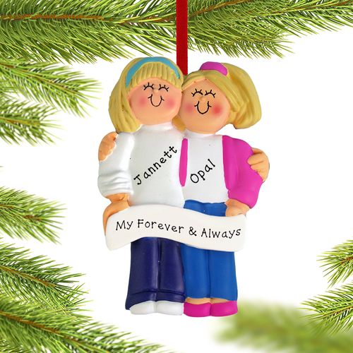 Personalized Couple Christmas Ornament