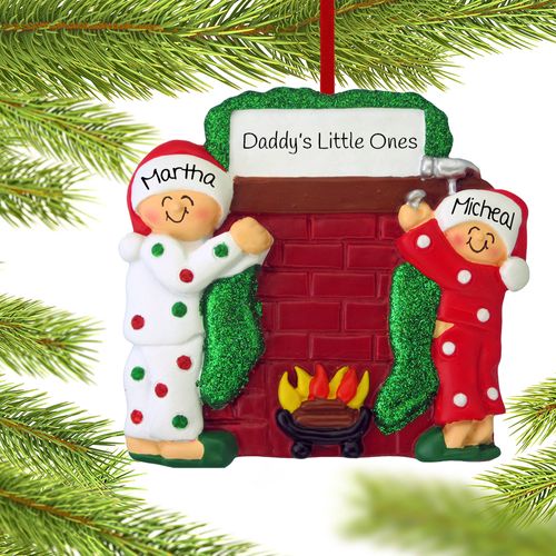 Personalized Hanging Stockings Siblings Christmas Ornament