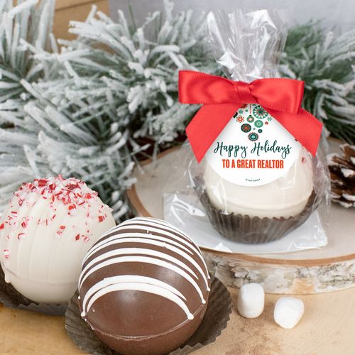 Personalized Christmas Hot Cocoa Bomb Stars and Snowflakes