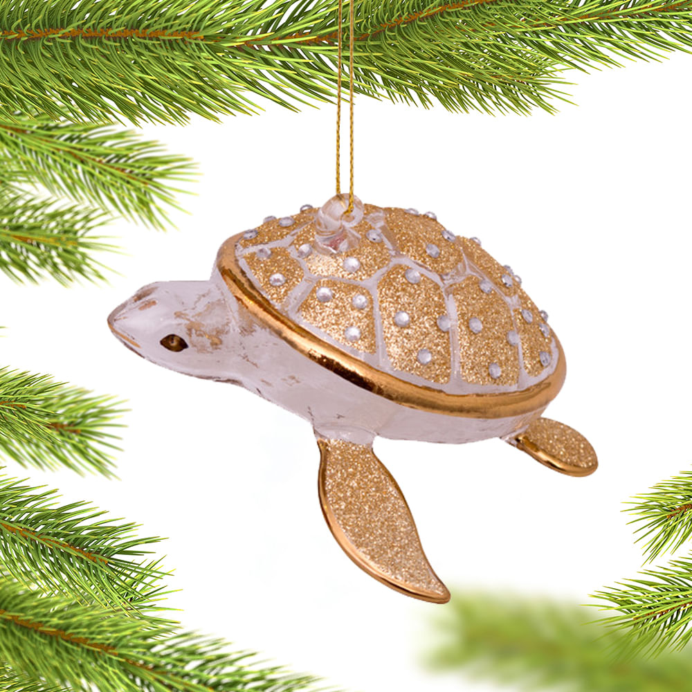 Gold Turtle Christmas Ornament - Personalized Christmas Ornaments ...