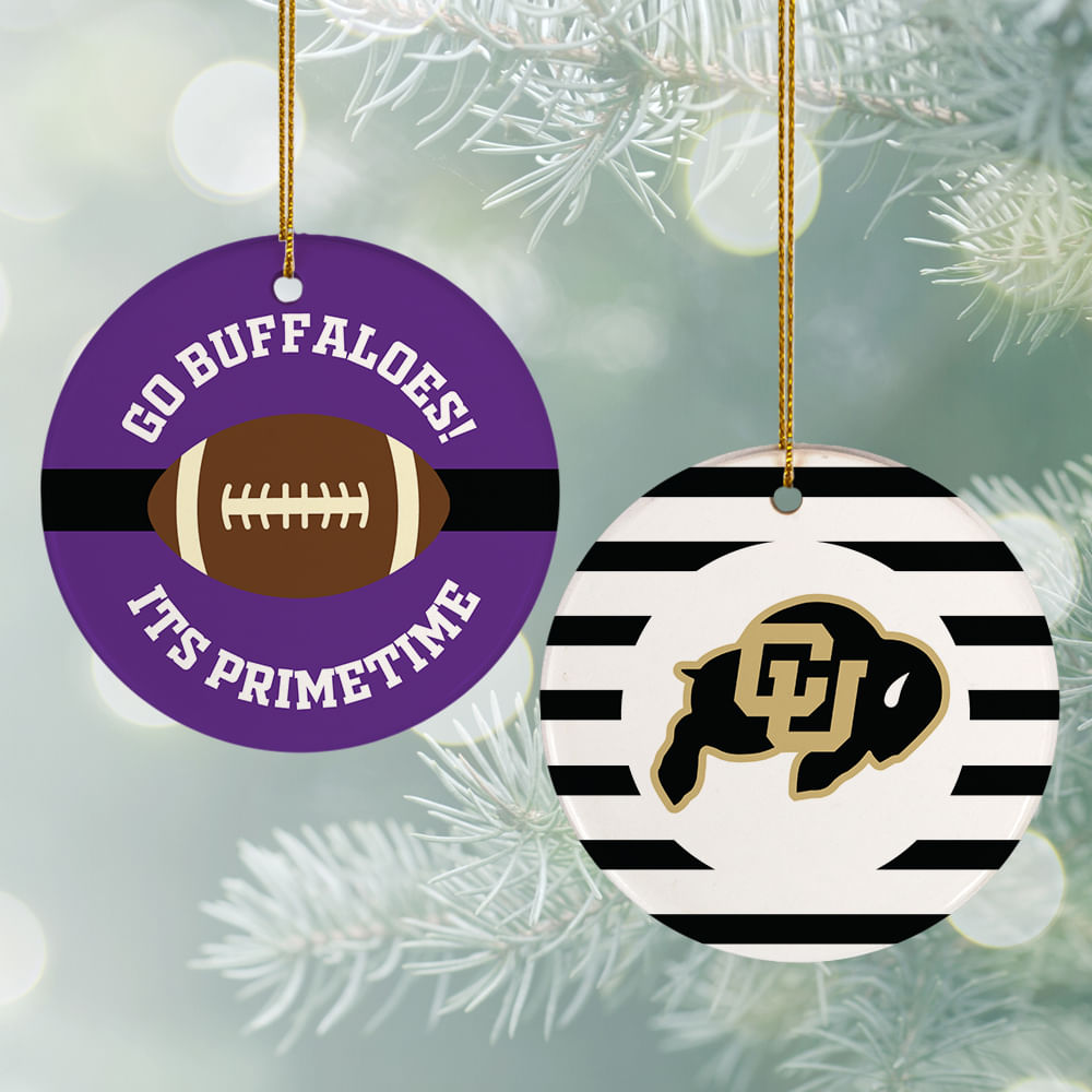 Personalized College Football Christmas Ornament Personalized