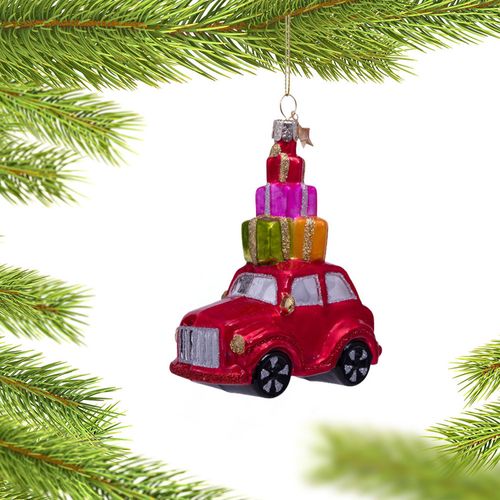 Personalized Car with Presents Christmas Ornament