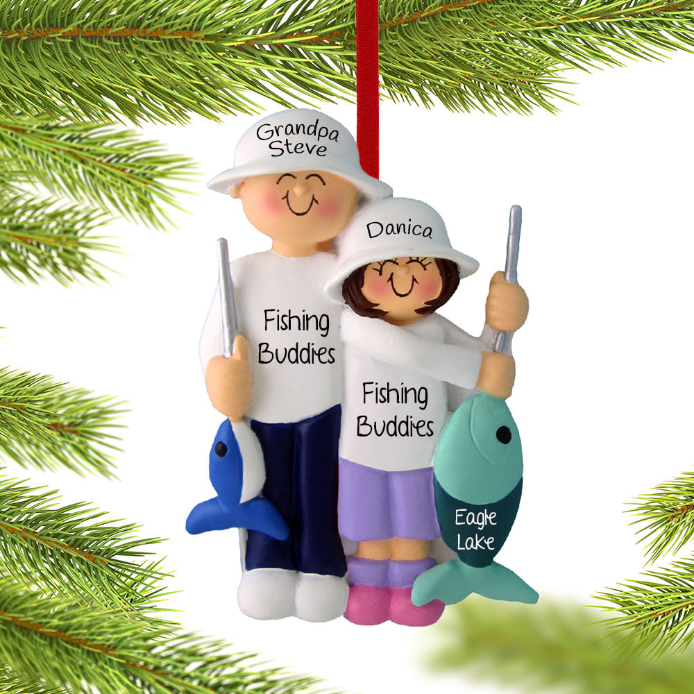 Personalized Fishing Vest Ornament - 22031159
