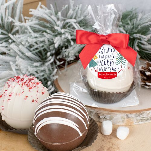 Personalized Christmas Hot Cocoa Bomb Nordic Christmas