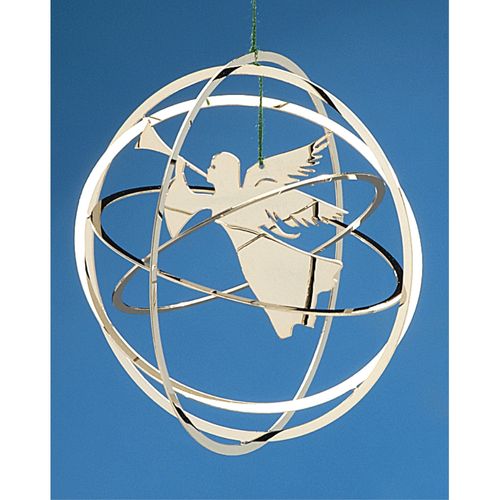 Personalized 5 Ring Sphere (Angel) Christmas Ornament