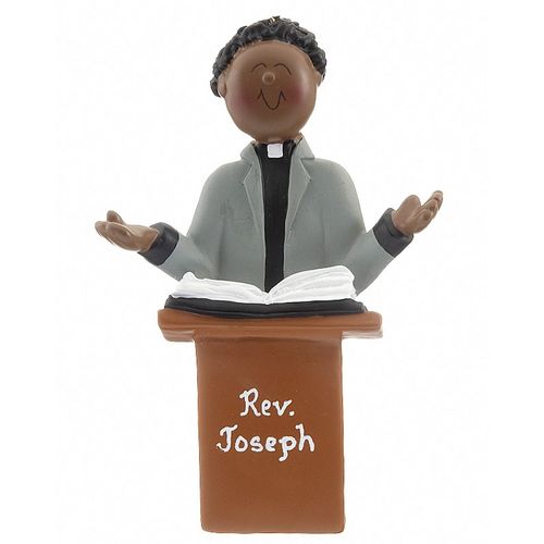 Personalized Minister Male Christmas Ornament
