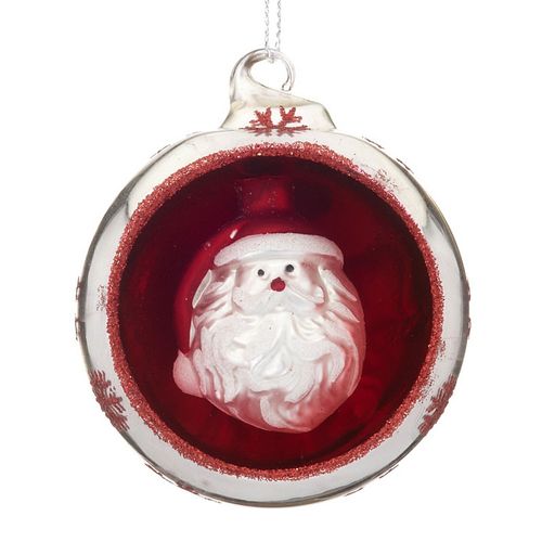 Personalized Ornament in an Ornament - Santa Christmas Ornament