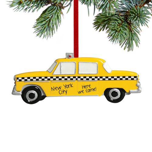 Personalized Taxi Christmas Ornament