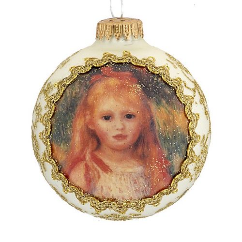 2018 or 2019 Dated Masters on Silk (The Little Gleaner by Renoir) Christmas Ornament