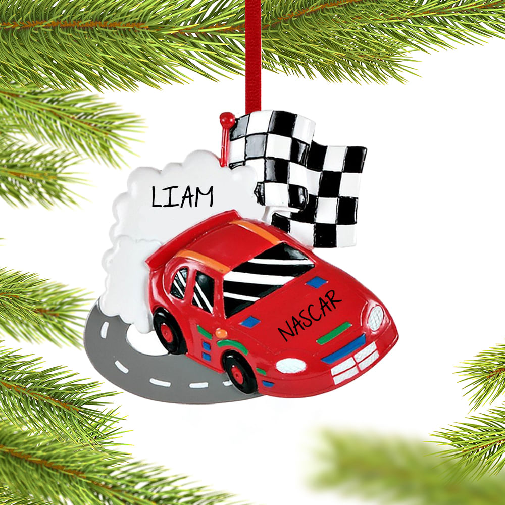 Personalized NASCAR racer Christmas Ornament - Personalized Christmas ...