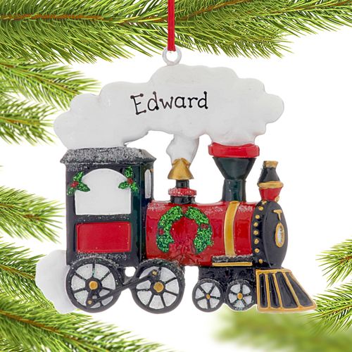 Personalized Christmas Train Christmas Ornament