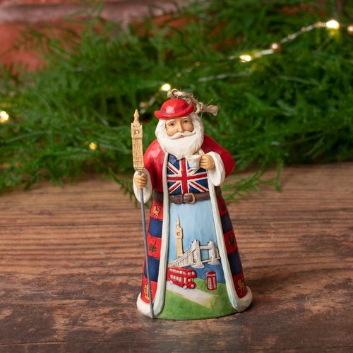 British Santa Jim Shore Christmas Ornament