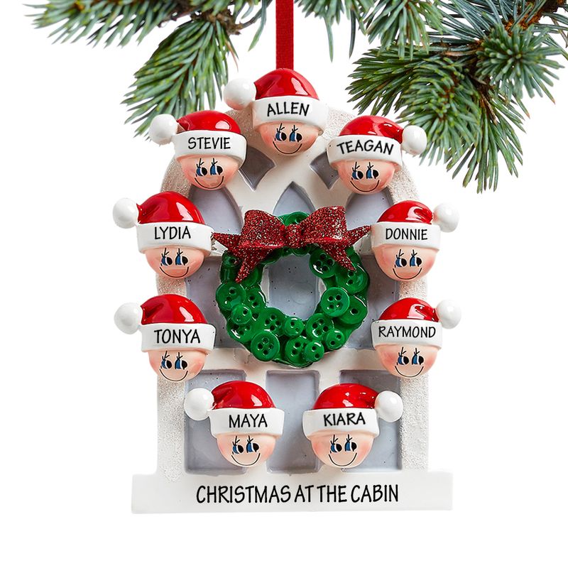 Family Of 9 Christmas Ornament 