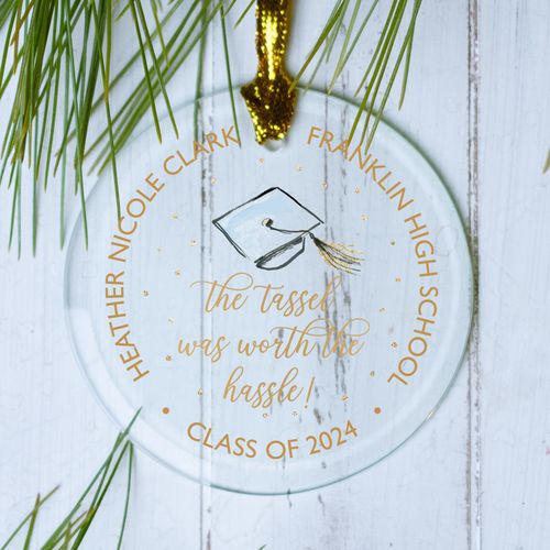 Personalized Tassel Was Worth the Hassle Christmas Ornament