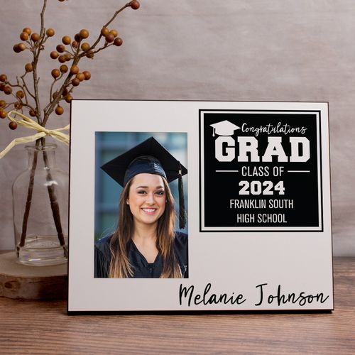 Personalized Picture Frame Graduation Information Block