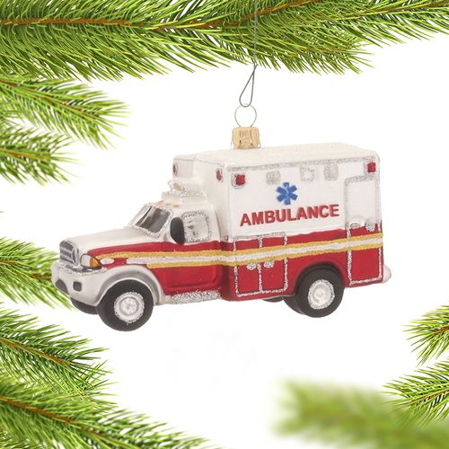 Personalized NYC Ambulance Christmas Ornament