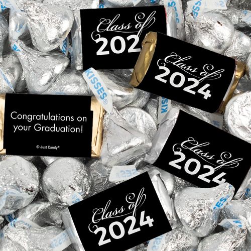 Black Graduation Candy Mix - Hershey's Miniatures, Kisses and Lindor Truffles by Lindt