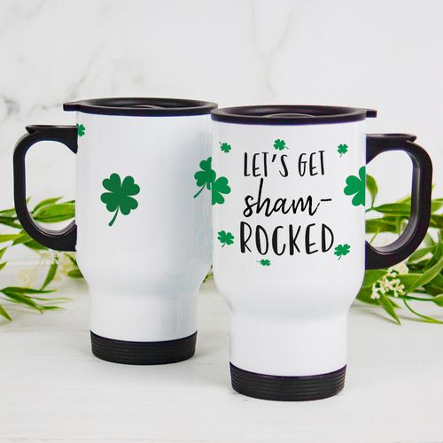 Travel Mug (14oz) - St. Patrick's Day Shamrocked