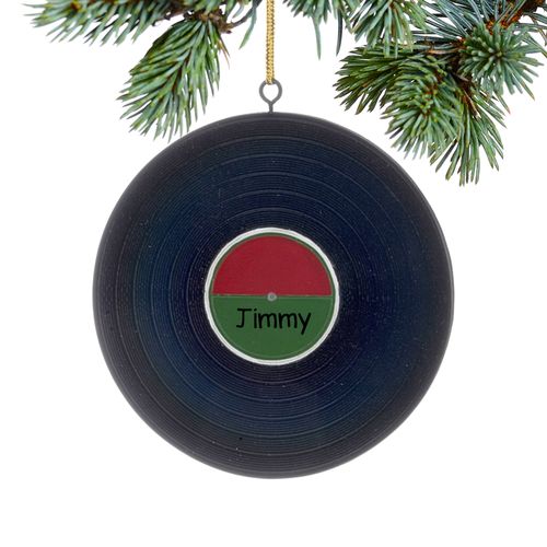 Personalized Record Album Christmas Ornament