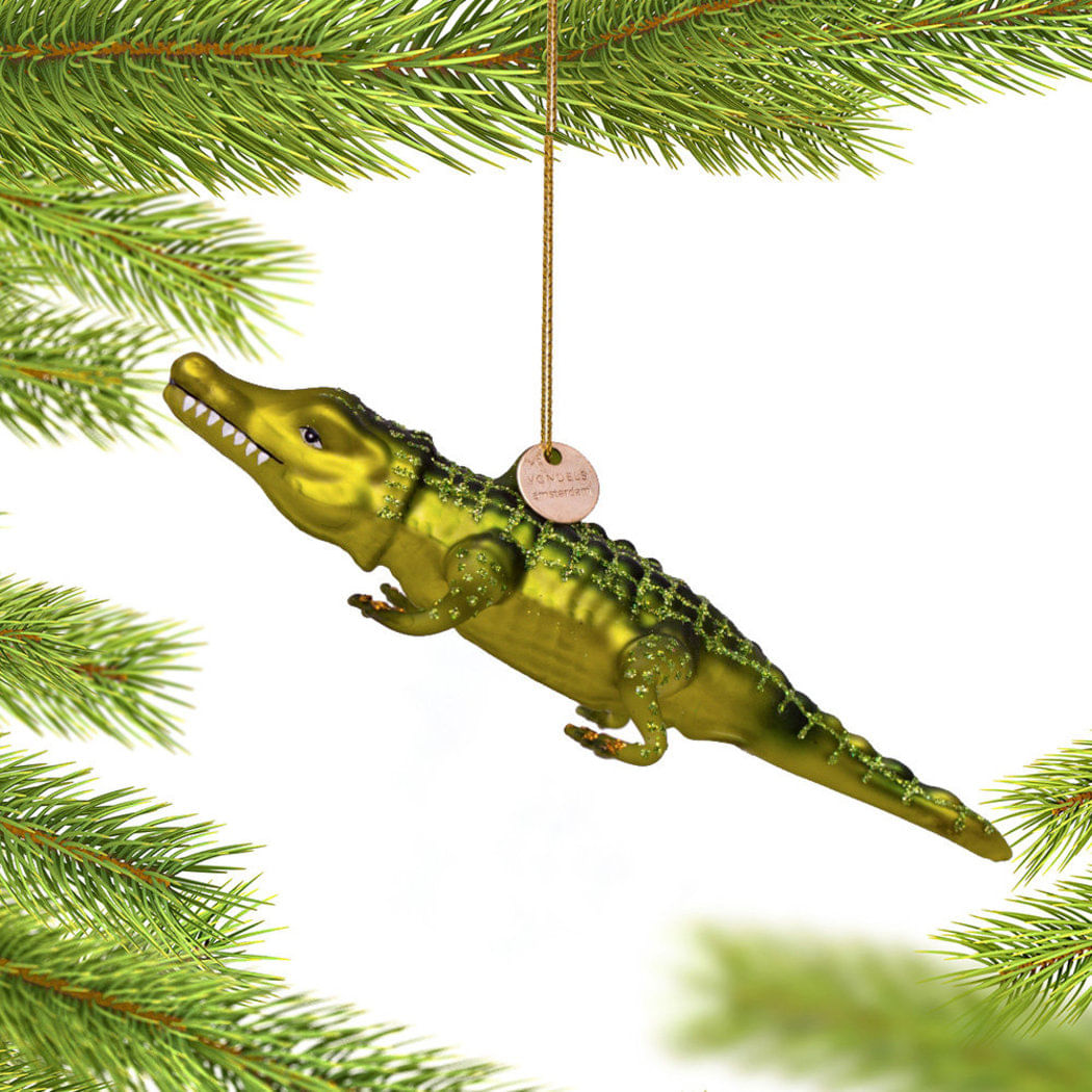 Crocodile Christmas Ornament 